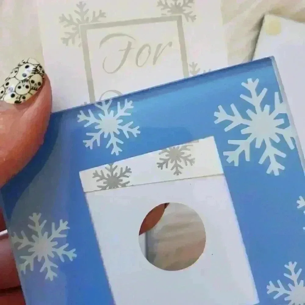 Glass coasters set of three winter themed home decor gift Picture Frames